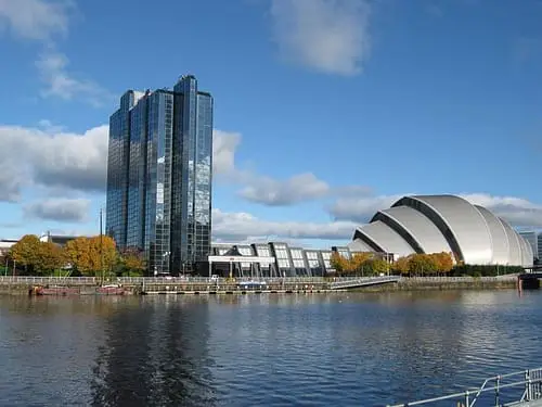We are Commercial Cleaning Glasgow - Glasgow Skyline over the clyde.